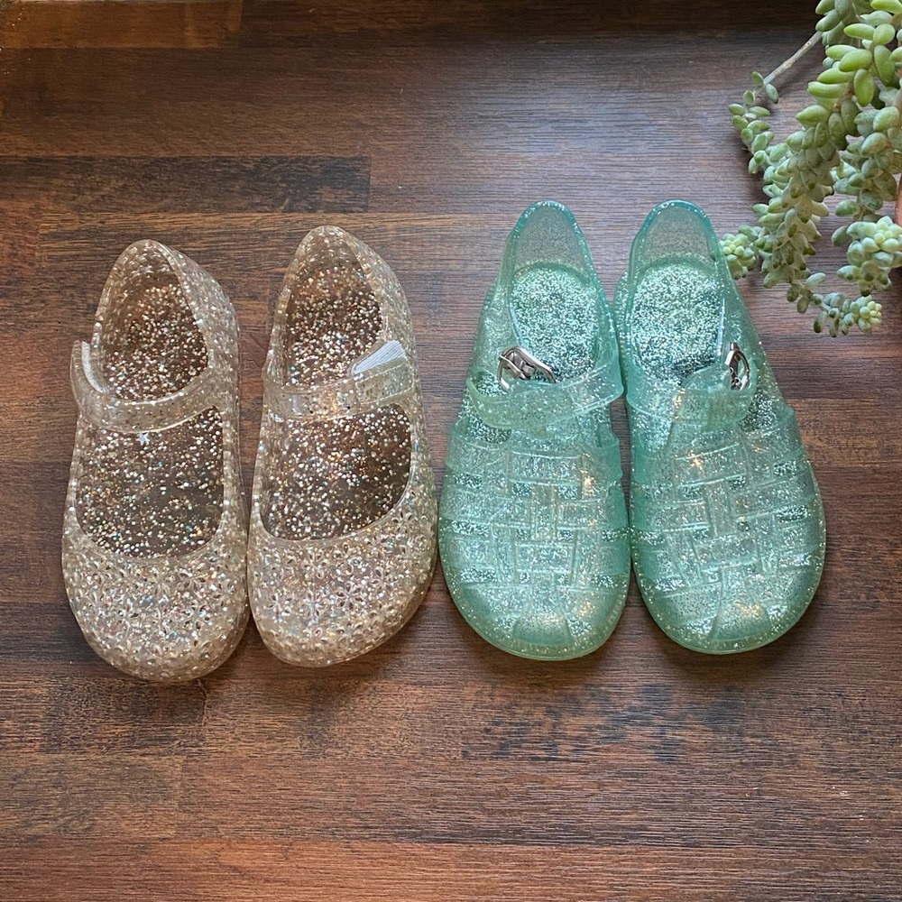 Gap | Old Navy glitter jellies set 6t